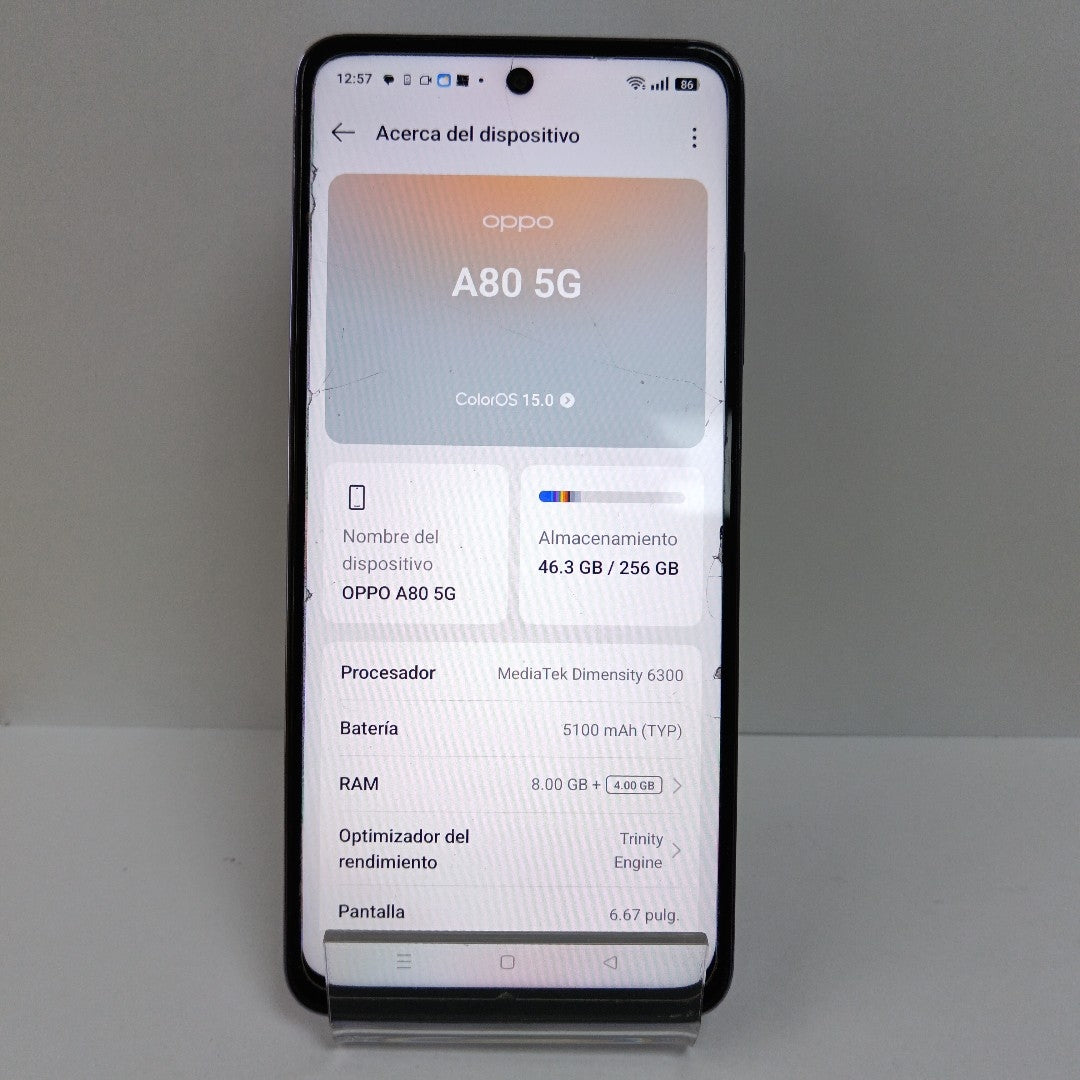 CELULAR OPPO A80 5G CPH2639 (2024) 256 GB 8 GB RAM (SEMINUEVO)