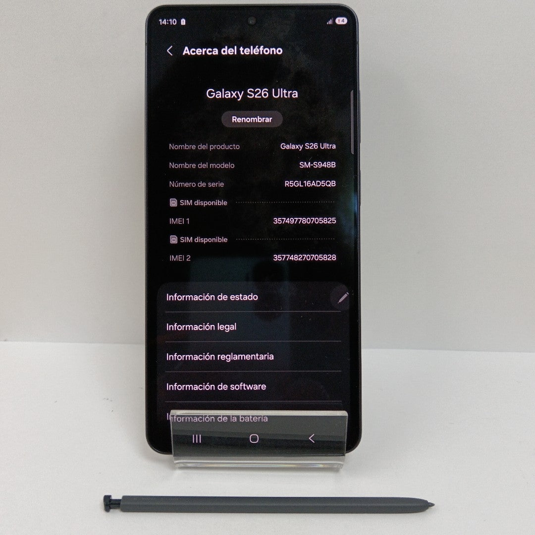 CELULAR SAMSUNG GALAXY S26 ULTRA SM-S948B (2026) 1 TB 16 GB RAM (SEMINUEVO)
