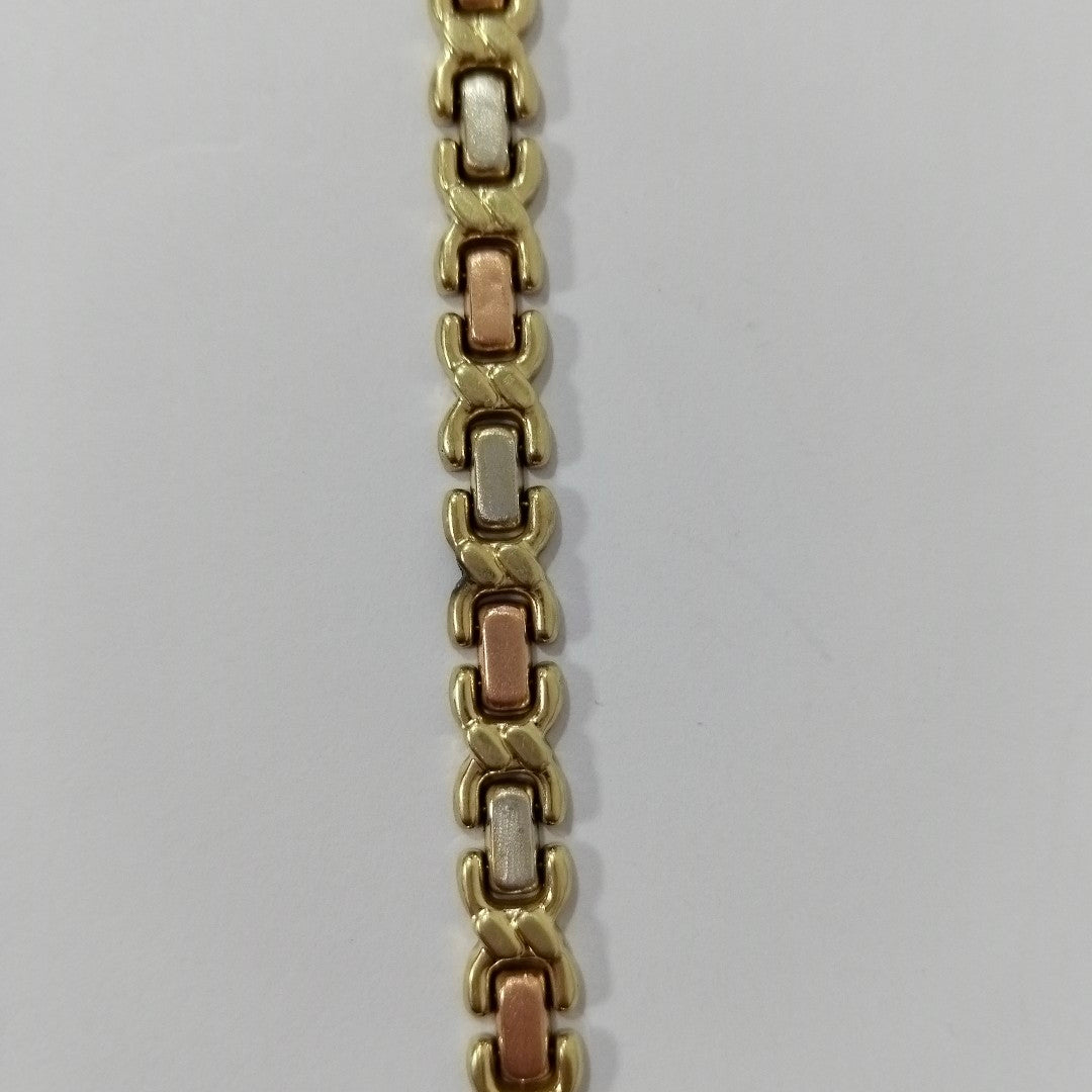 PULSERA ORO, ORO COMBINADO 10 K 6 GRMS (SEMINUEVO)