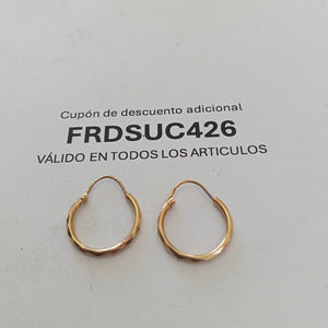 ARETES PAR ORO 14 K 1.4 GRMS (SEMINUEVO)