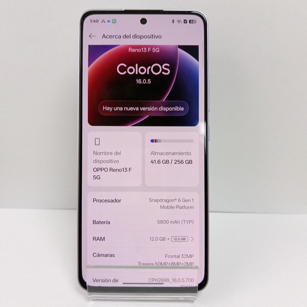 CELULAR OPPO RENO 13F 5G CPH2699 (2025) 256 GB 12 GB RAM (SEMINUEVO)