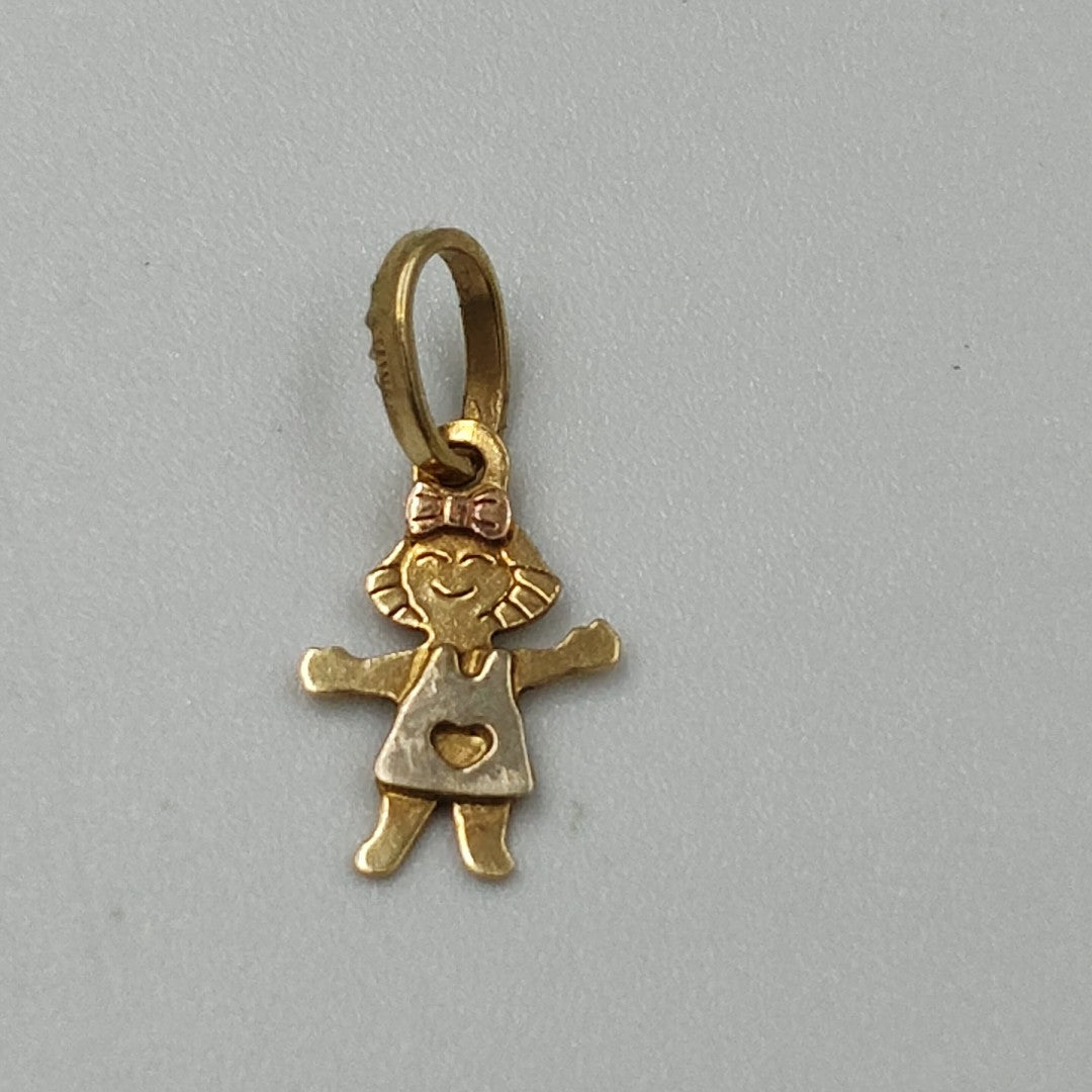 DIJE ORO,ORO COMBINADO 14 K 0,40 GRMS (SEMINUEVO)