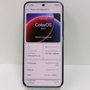 CELULAR OPPO A6 PRO CPH2781 (2025) 256 GB 8 GB RAM (SEMINUEVO)
