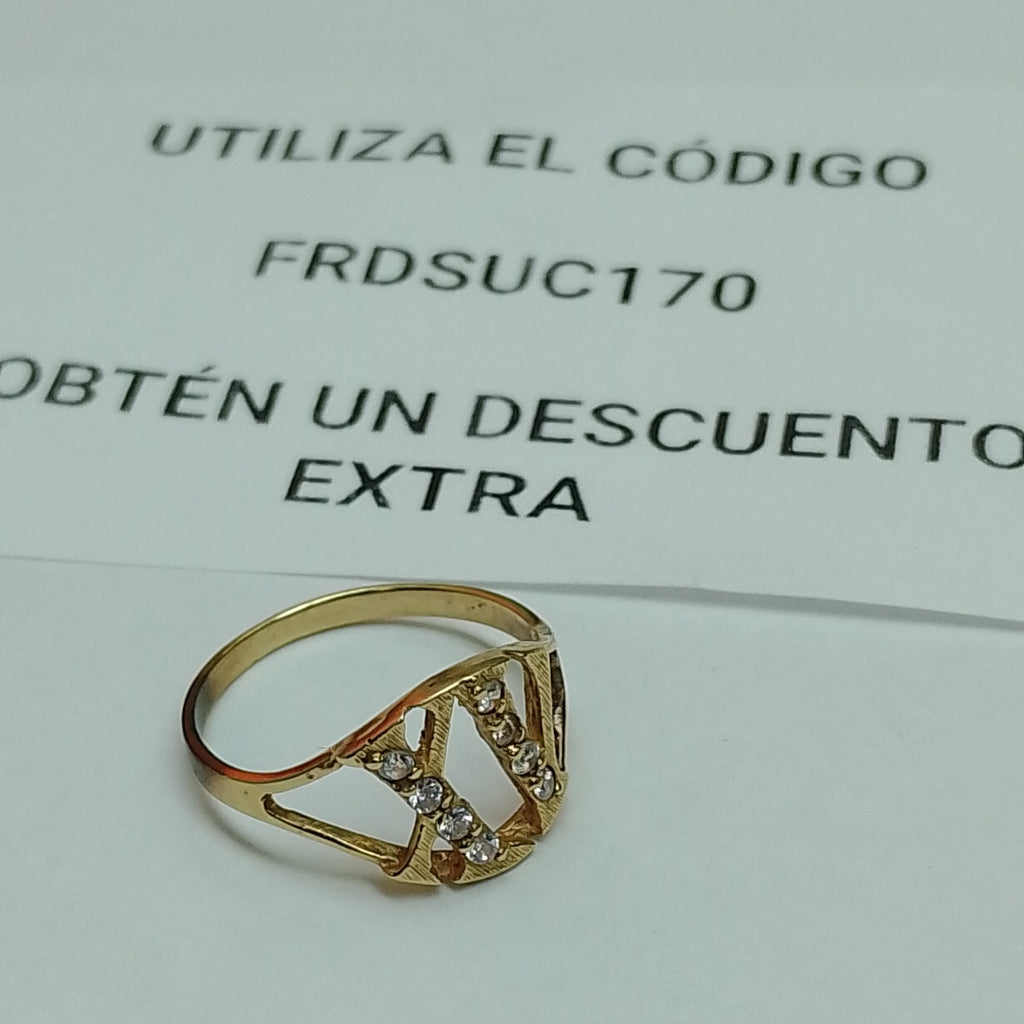 ANILLO CONMEMORATIVO ORO 10 K 1.9 GRMS (SEMINUEVO)