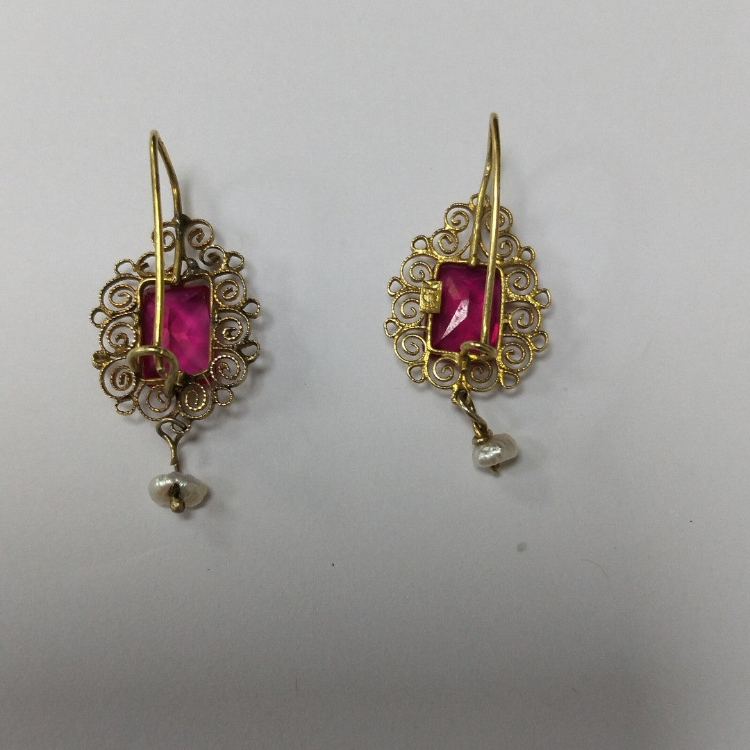 ARETES PAR ORO 8 K 2 GRMS (SEMINUEVO)