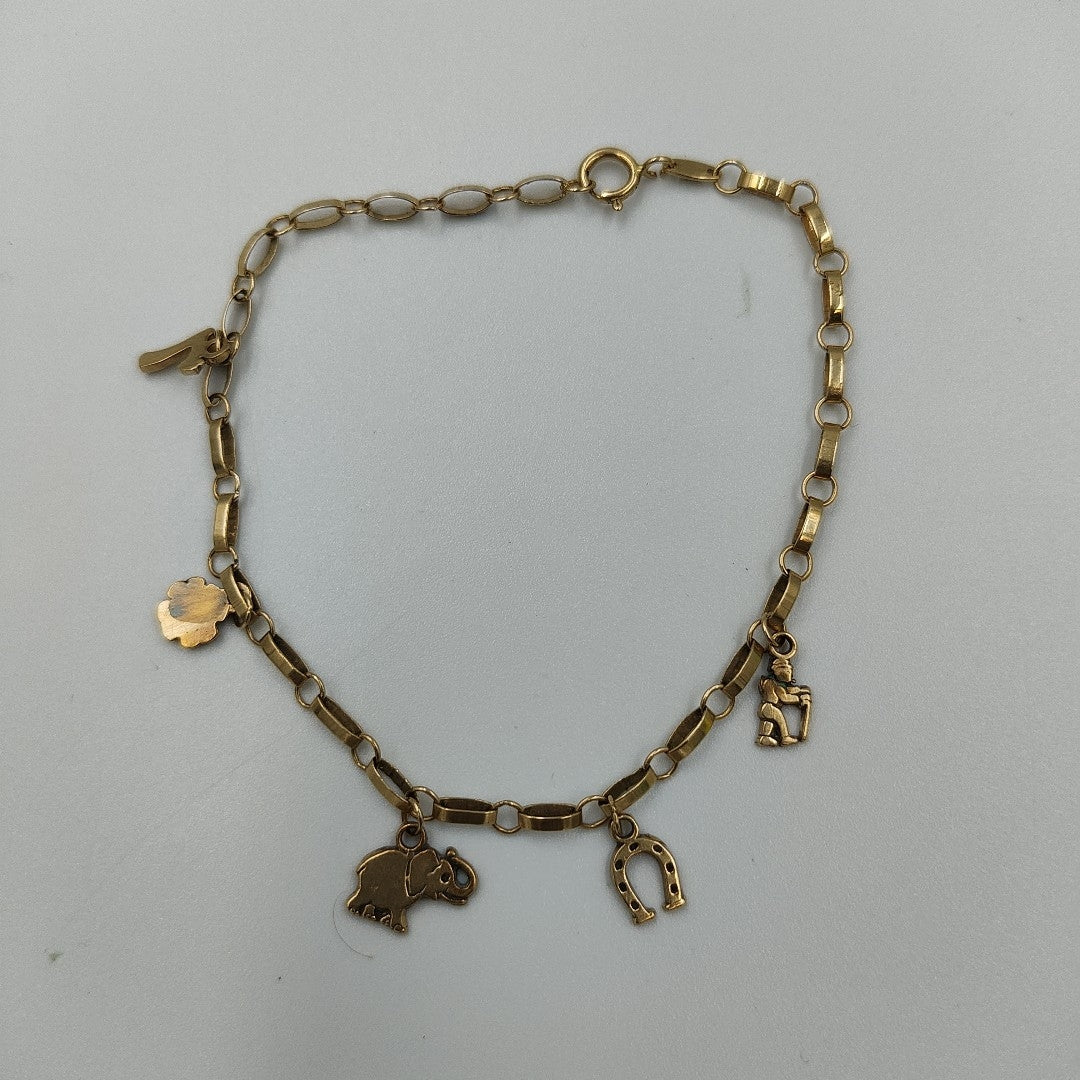 DIJE,PULSERA ORO 14 K 3,60 GRMS (SEMINUEVO)