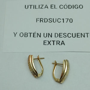 ARETES PAR ORO 14 K 2.9 GRMS (SEMINUEVO)