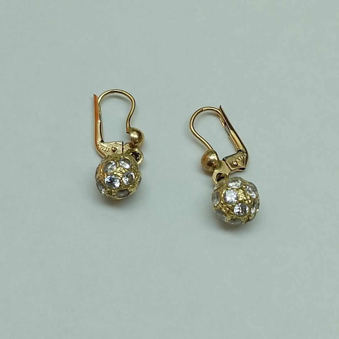 ARETES PAR ORO 14 K 3.8 GRMS (SEMINUEVO)