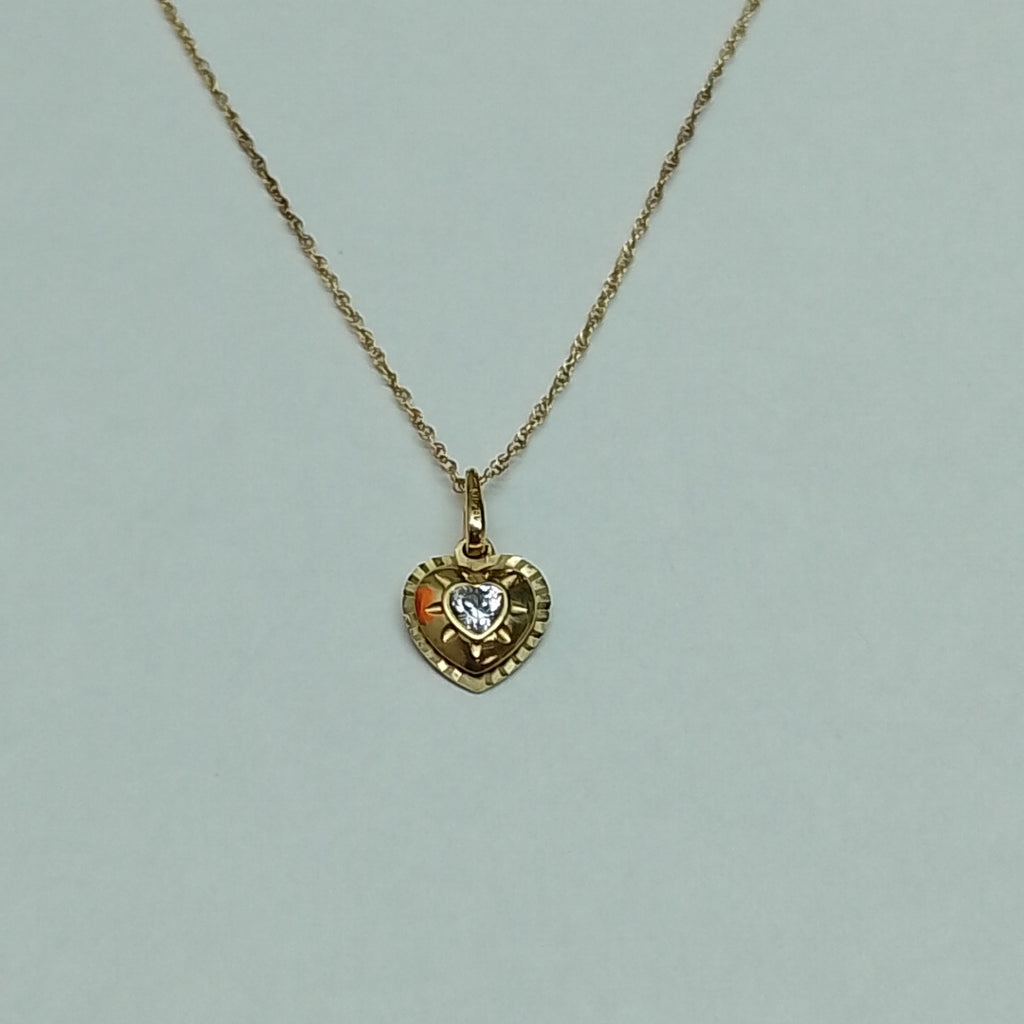 CADENA, DIJE ORO 10 K 0.8 GRMS (SEMINUEVO)
