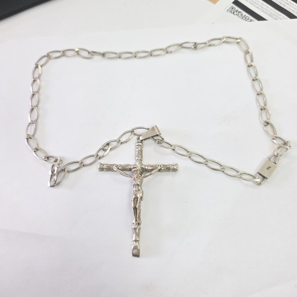 CADENA, CRUCIFIJO PLATA 47.5 GRMS (SEMINUEVO)