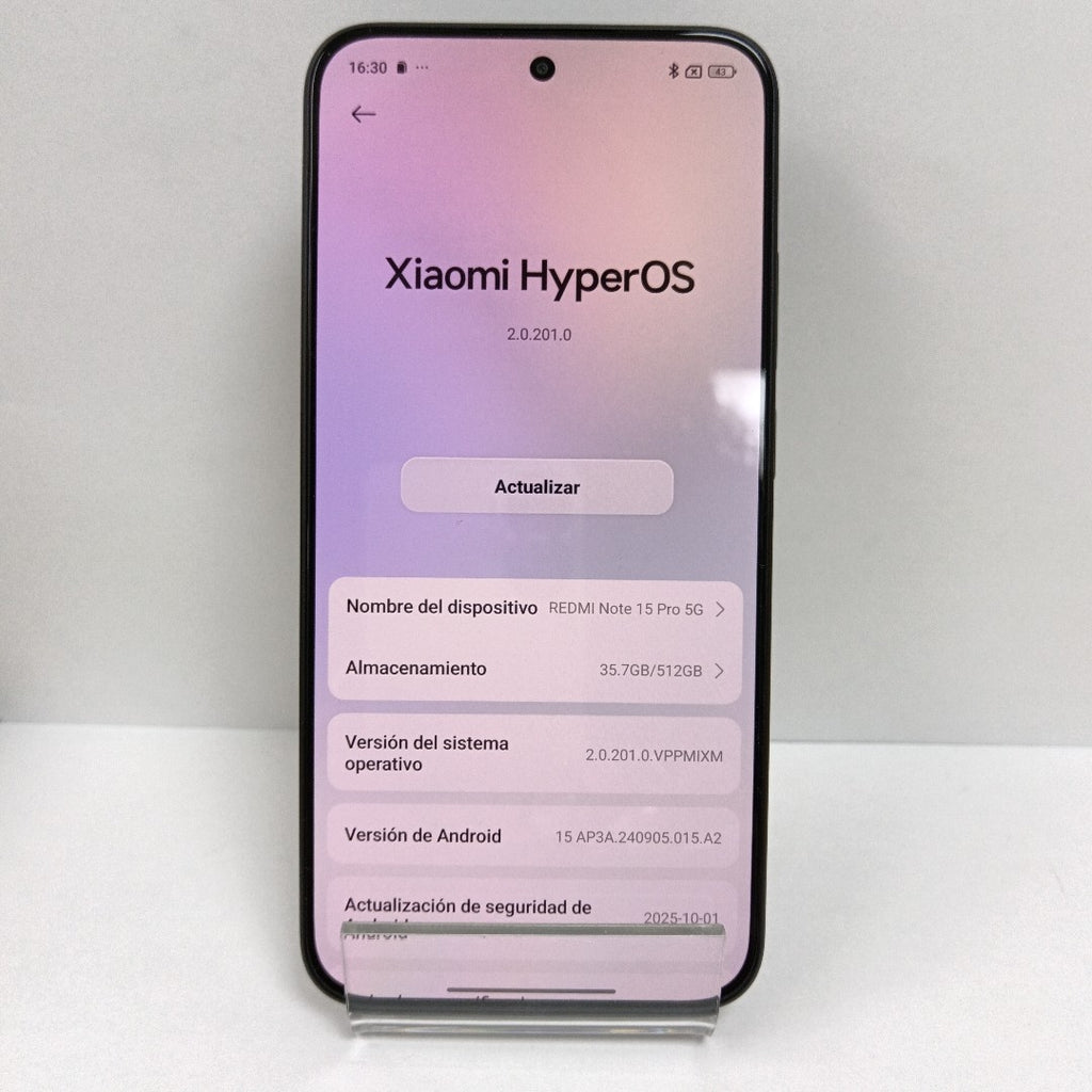 CELULAR XIAOMI REDMI NOTE 15 PRO 5G 25080RABDG (2026) 512 GB 8 GB RAM (SEMINUEVO)