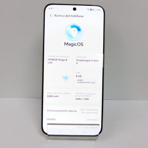 CELULAR HONOR MAGIC 8 LITE MTN-NX3 (2025) 256 GB 8 GB RAM (SEMINUEVO)