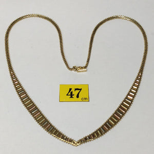 GARGANTILLA ORO COMBINADO 14 K 18,20 GRMS (SEMINUEVO)