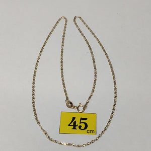 CADENA ORO COMBINADO 10 K 1.6 GRMS (SEMINUEVO)