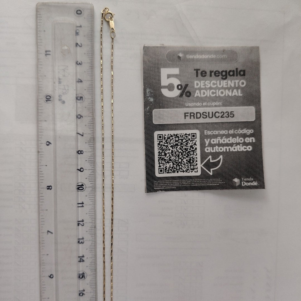 CADENA, DIJE ORO 10 K 1.3 GRMS (SEMINUEVO)