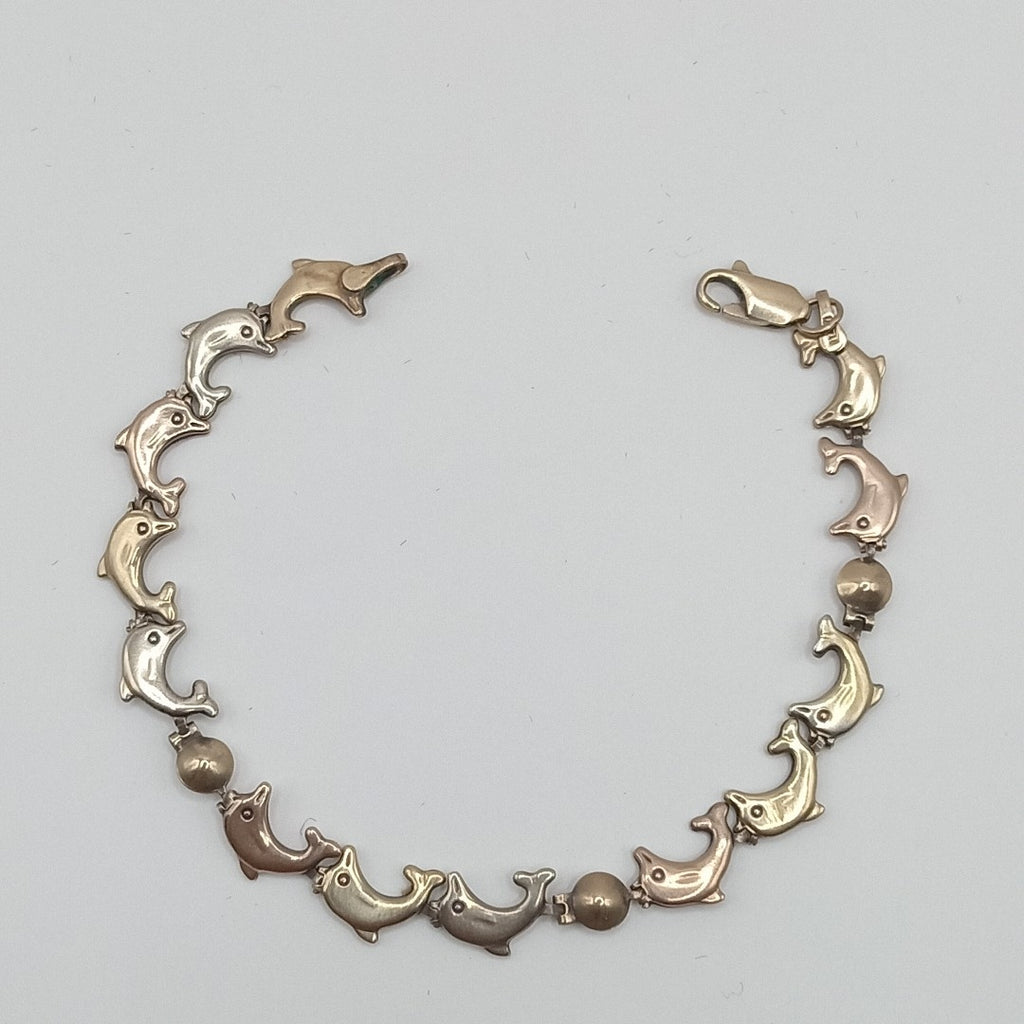 PULSERA ORO, ORO COMBINADO 14 K 5.7 GRMS (SEMINUEVO)