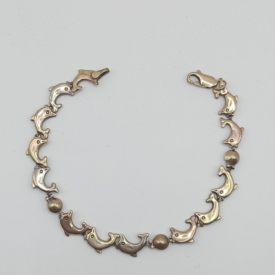 PULSERA ORO, ORO COMBINADO 14 K 5.7 GRMS (SEMINUEVO)
