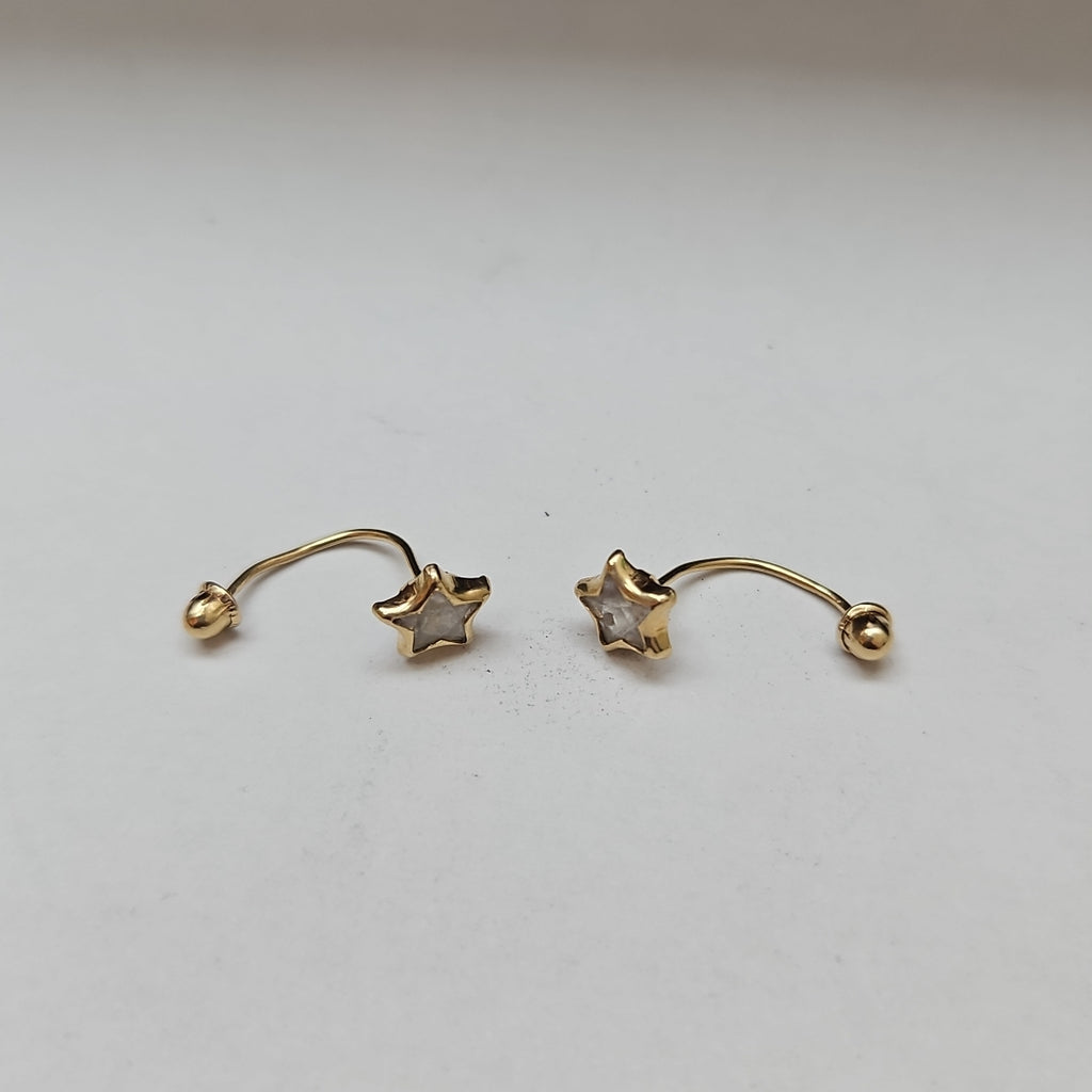 ARETES PAR ORO 10 K 0,60 GRMS (SEMINUEVO)