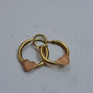 ARRACADAS PAR ORO 10 K 1 GRMS (SEMINUEVO)