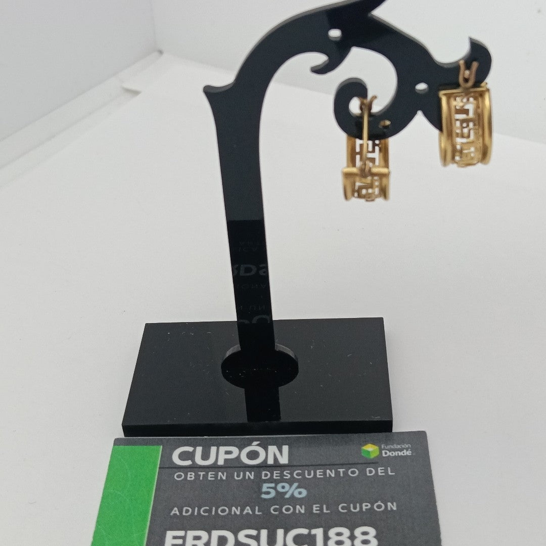 ARRACADAS PAR ORO 10 K 2.6 GRMS (SEMINUEVO)