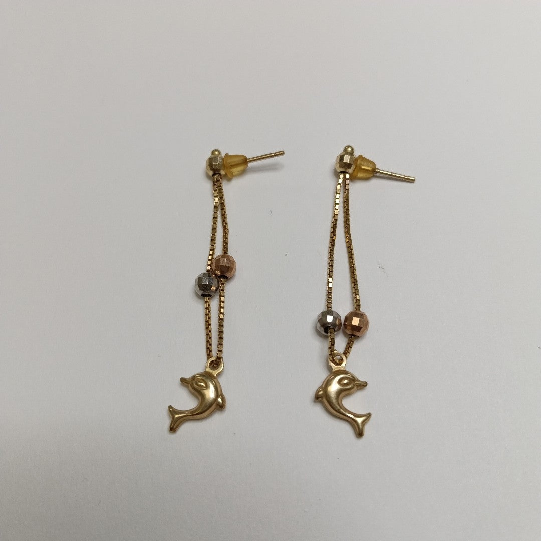 ARETES PAR ORO 10 K 2 GRMS (SEMINUEVO)