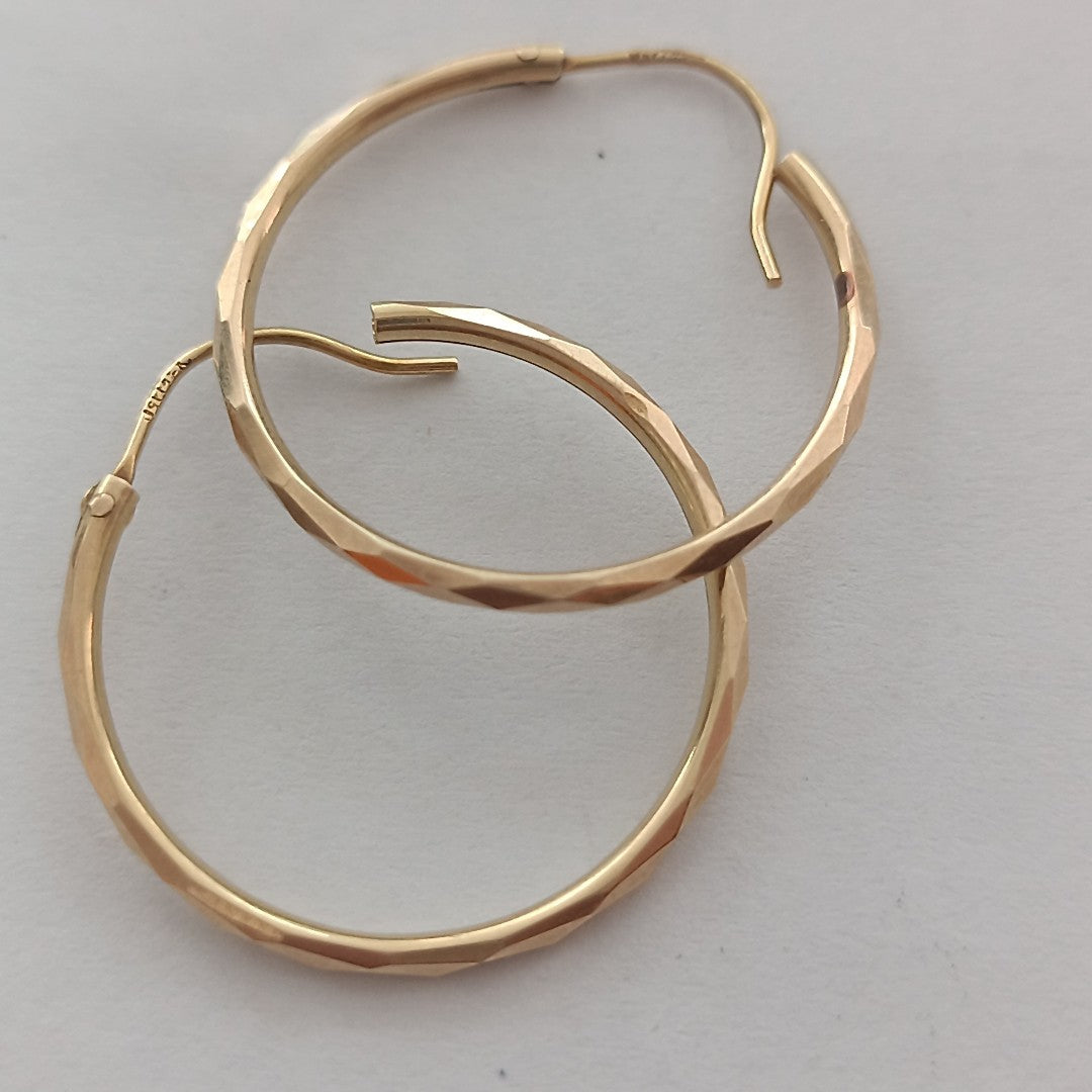 ARRACADAS PAR ORO 14 K 1.9 GRMS (SEMINUEVO)