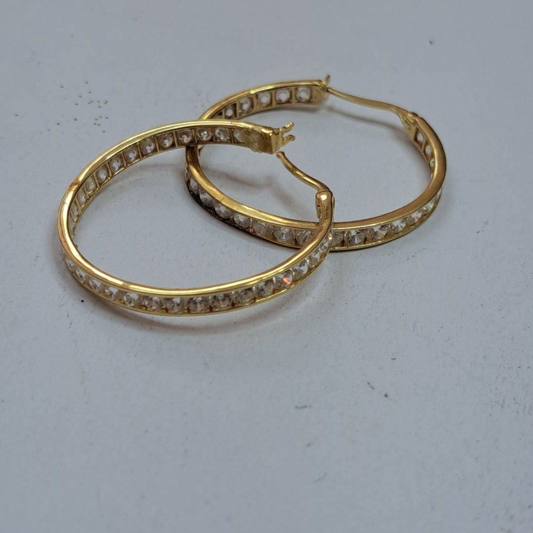 ARRACADAS PAR ORO 14 K 2.7 GRMS (SEMINUEVO)