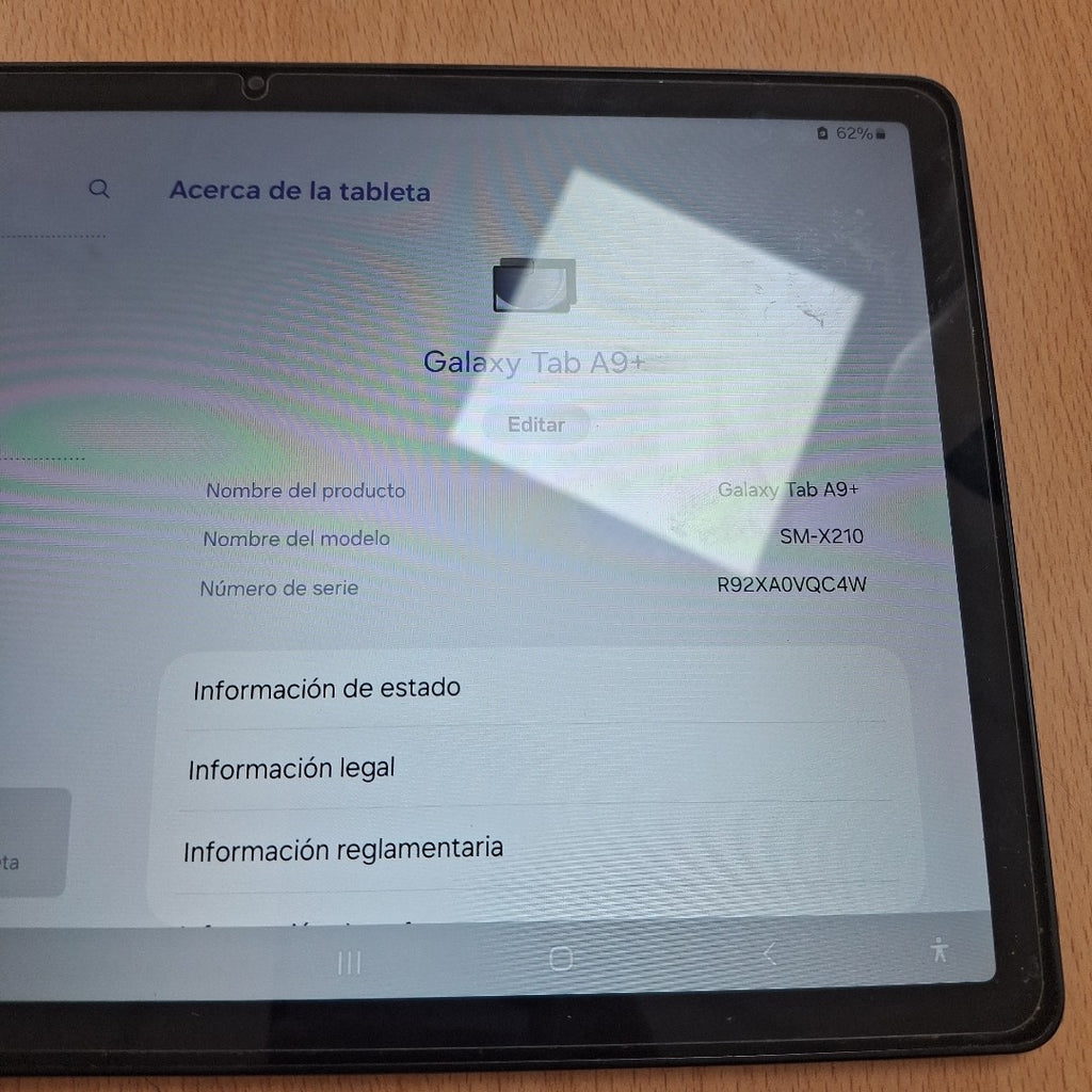 TABLETA SAMSUNG GALAXY TAB A9+ SM-X210 (2023) 128 GB 8 GB RAM (SEMINUEVO)