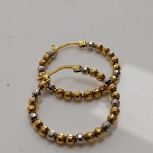 ARRACADAS PAR ORO,ORO BLANCO 14 K 4,90 GRMS (SEMINUEVO)