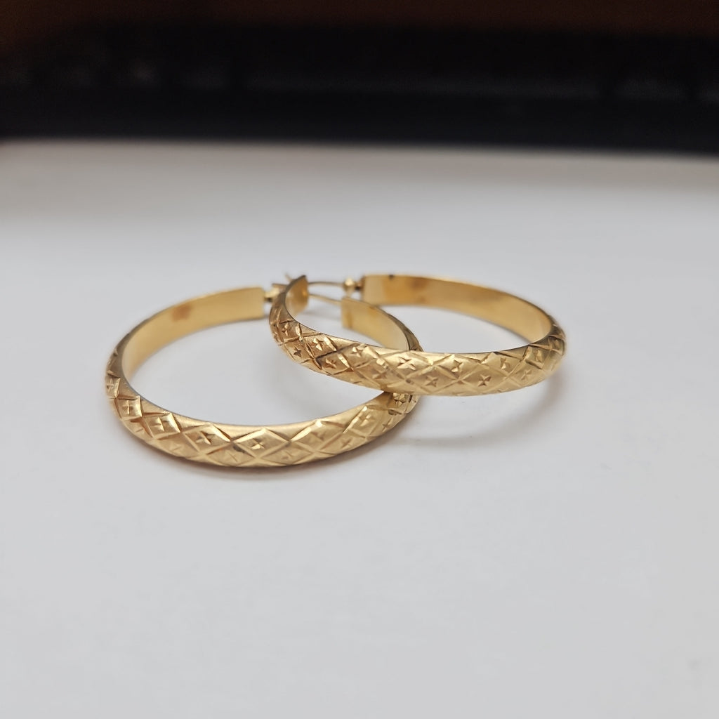 ARRACADAS PAR ORO 14 K 5.4 GRMS (SEMINUEVO)