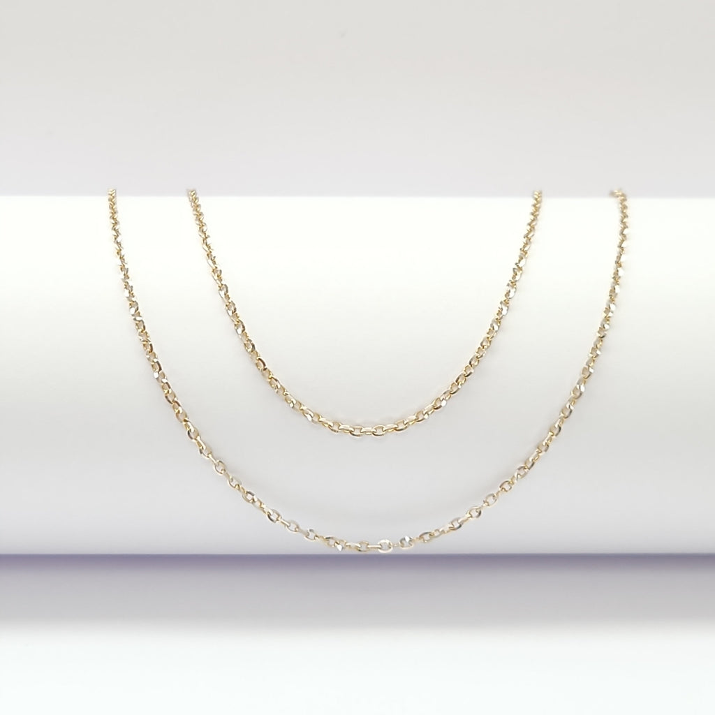 CADENA ORO, RODIADO 14 K 1.9 GRMS (SEMINUEVO)