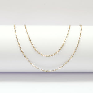 CADENA ORO, RODIADO 14 K 1.9 GRMS (SEMINUEVO)