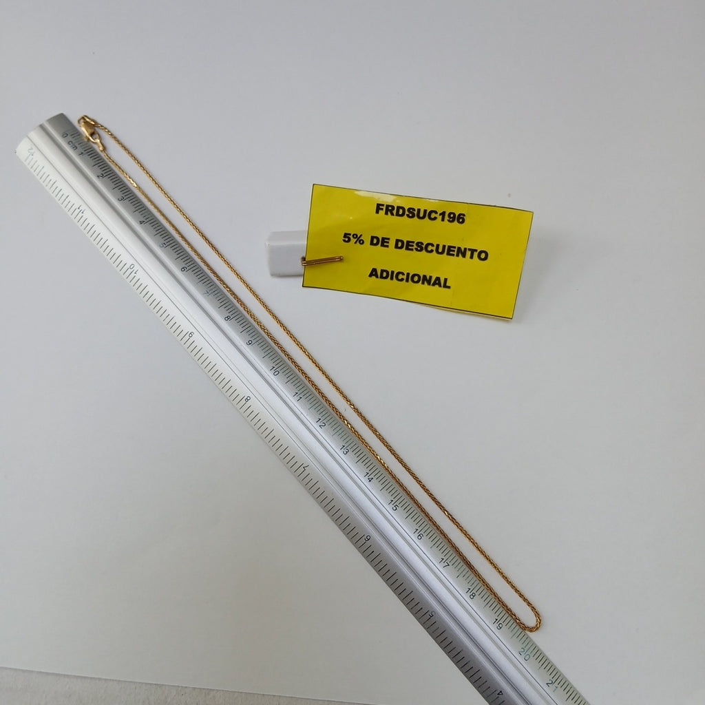 CADENA ORO 14 K 3.2 GRMS (SEMINUEVO)