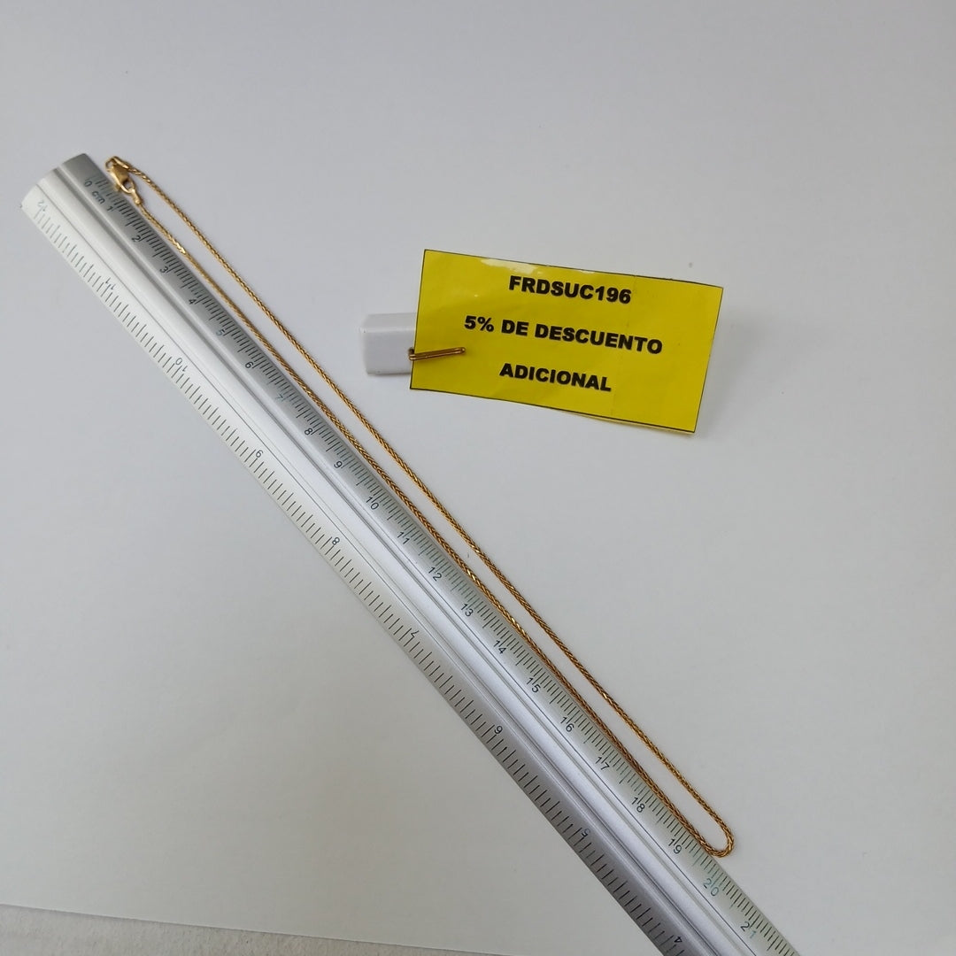 CADENA ORO 14 K 3.2 GRMS (SEMINUEVO)