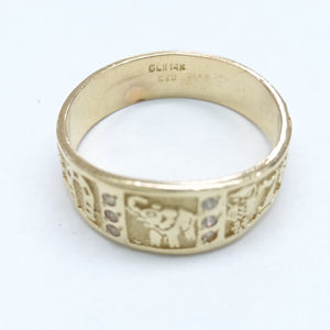 ANILLO ORO 14 K 5.3 GRMS (SEMINUEVO)