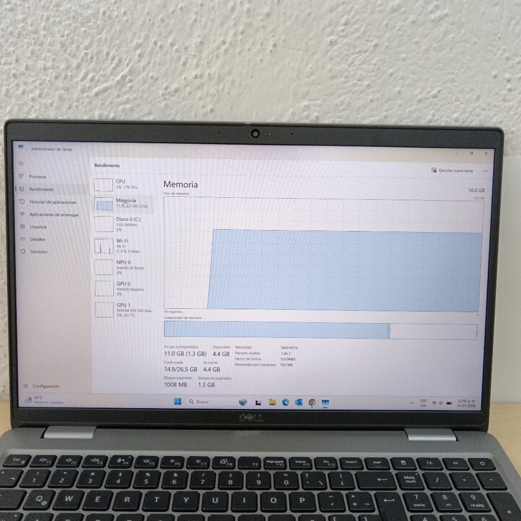 LAPTOP DELL PRECISION 3591 (2024) 512 GB SSD 16 GB RAM (SEMINUEVO)