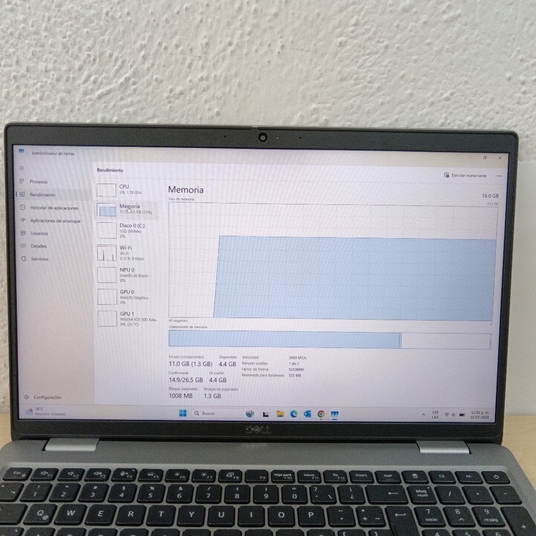 LAPTOP DELL PRECISION 3591 (2024) 512 GB SSD 16 GB RAM (SEMINUEVO)
