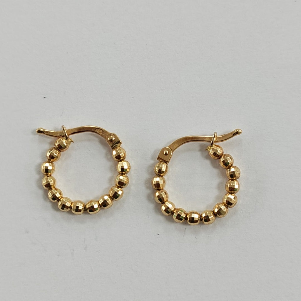 ARRACADAS PAR ORO COMBINADO 14 K 1,70 GRMS (SEMINUEVO)