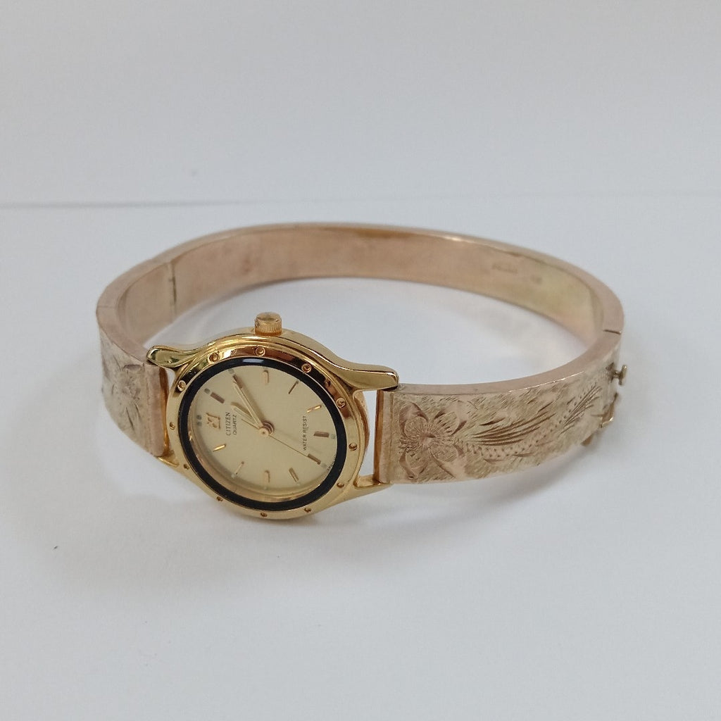 RELOJ CAJA ACERO PULSO ORO ORO 10 K 29.4 GRMS (SEMINUEVO)