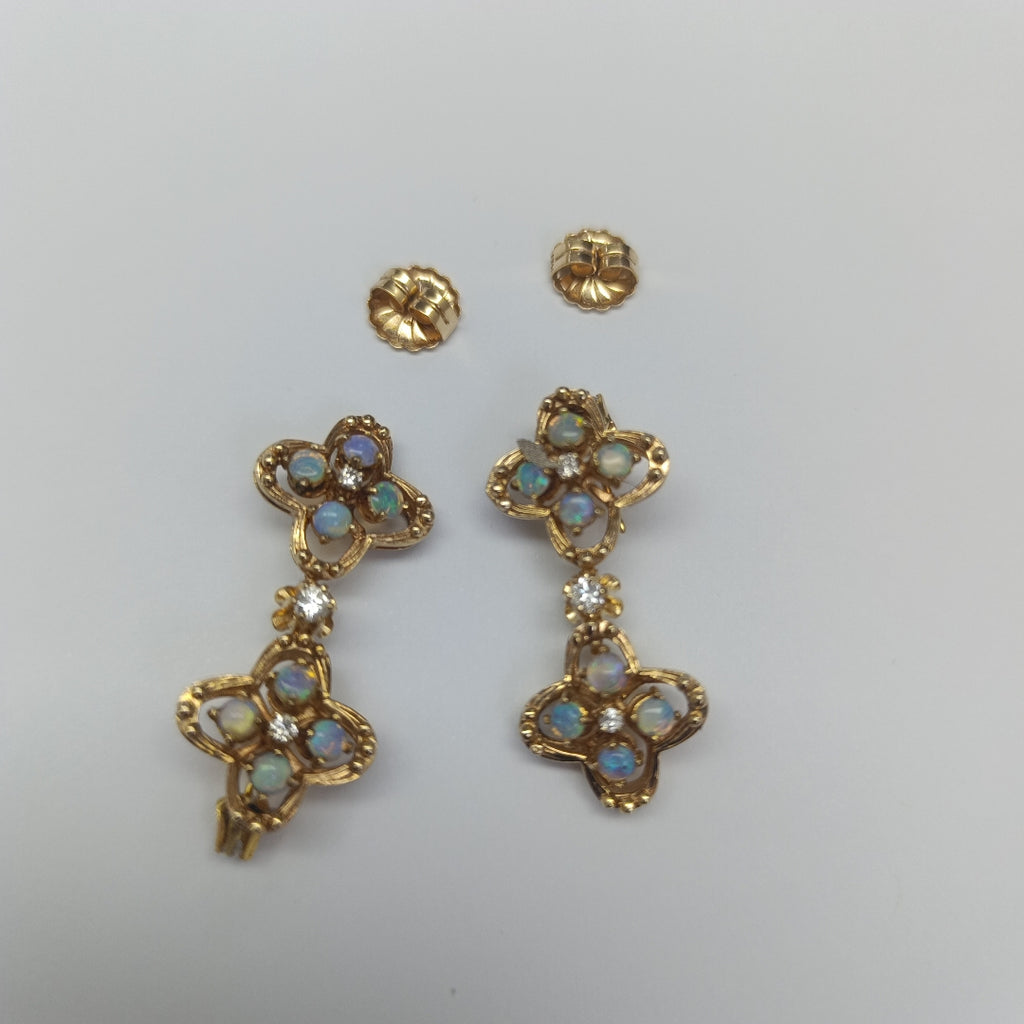 ARETES PAR ORO 14 K 13 GRMS (SEMINUEVO)