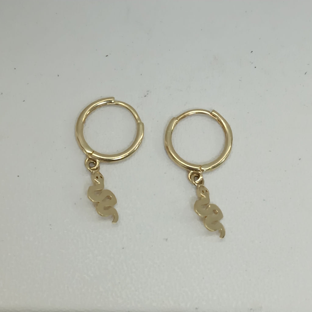 ARRACADAS PAR ORO 14 K 1.2 GRMS (SEMINUEVO)