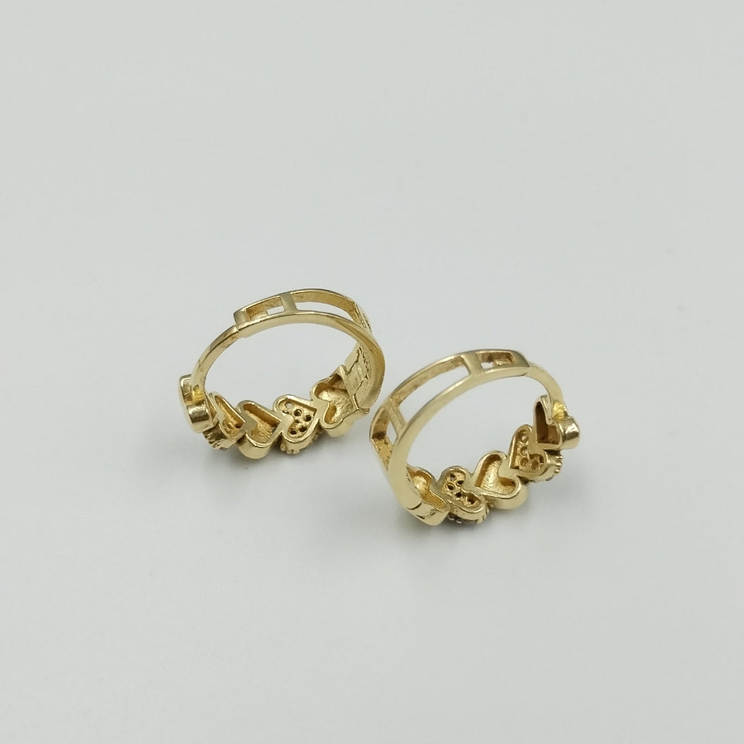 ARRACADAS PAR ORO 14 K 2.8 GRMS (SEMINUEVO)