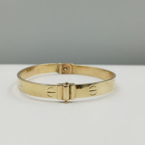 PULSERA RIGIDA ORO 14 K 8.6 GRMS (SEMINUEVO)