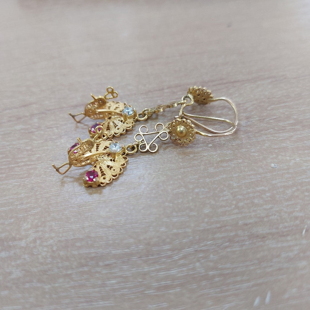 ARETES PAR ORO 8 K 4,10 GRMS (SEMINUEVO)