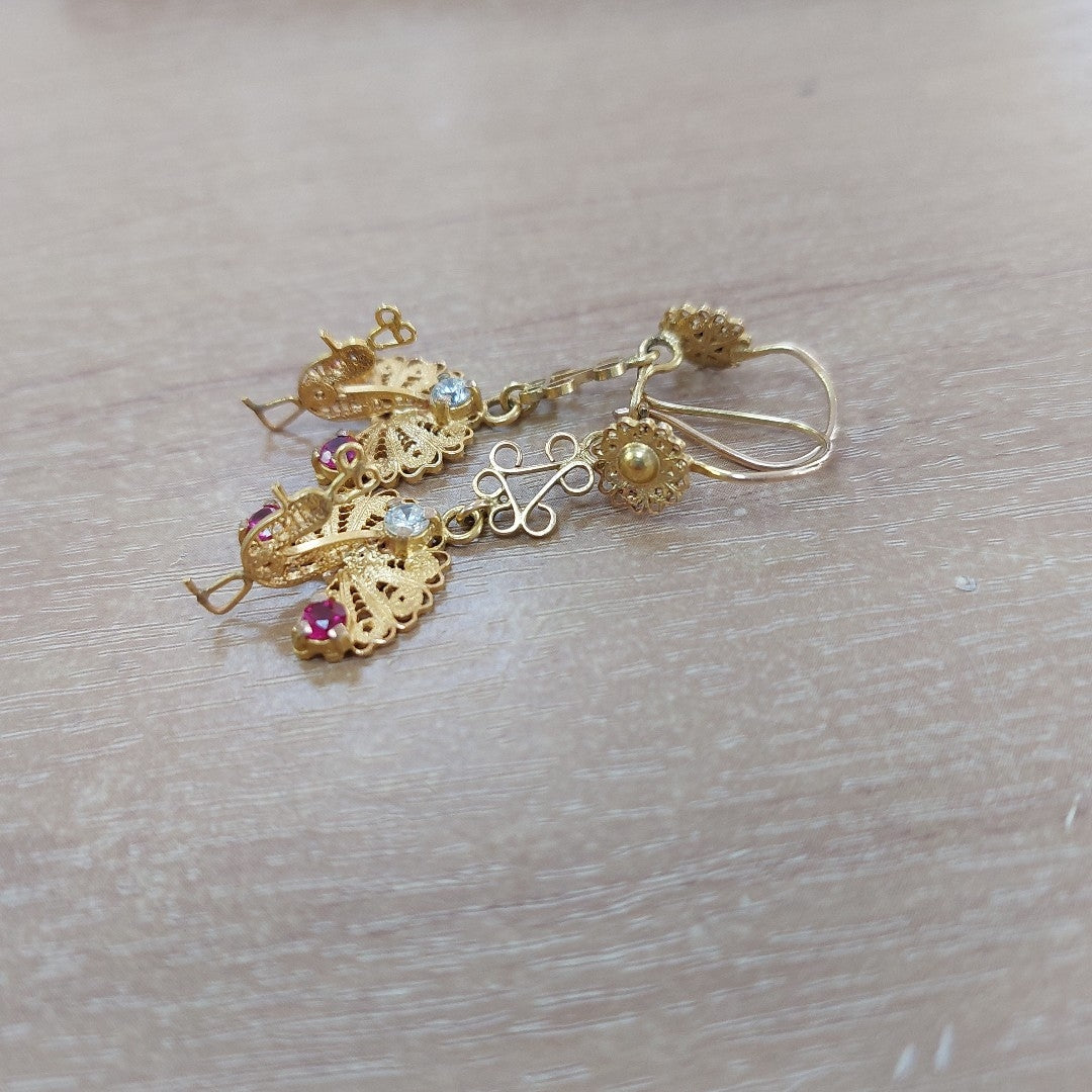 ARETES PAR ORO 8 K 4,10 GRMS (SEMINUEVO)