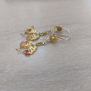 ARETES PAR ORO 8 K 4,10 GRMS (SEMINUEVO)