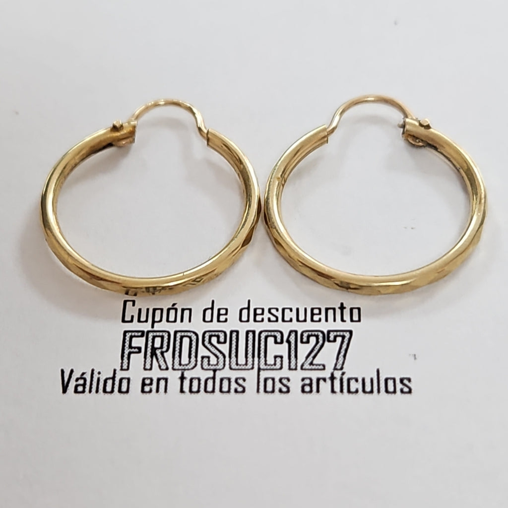 ARRACADAS PAR ORO 10 K 1.3 GRMS (SEMINUEVO)