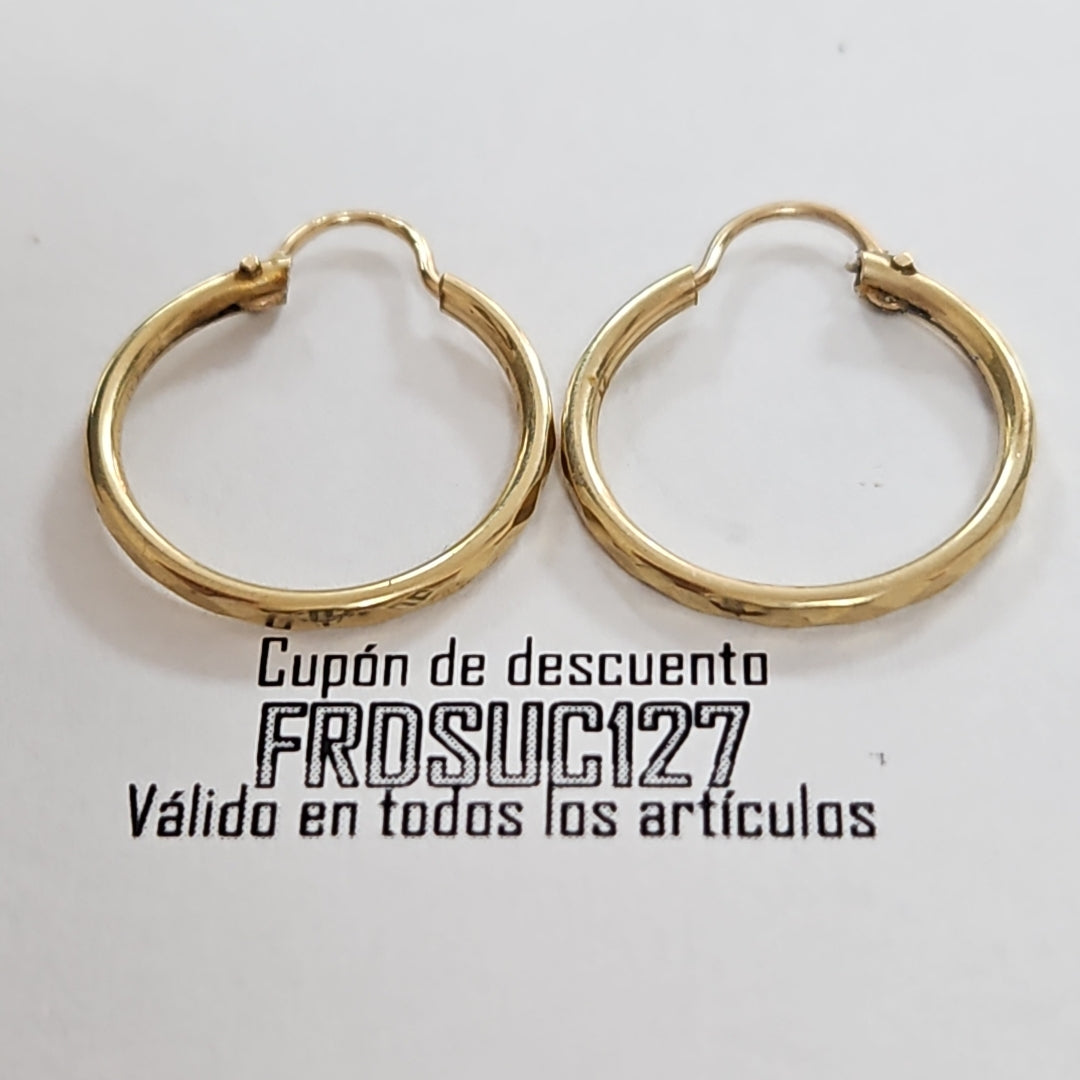 ARRACADAS PAR ORO 10 K 1.3 GRMS (SEMINUEVO)
