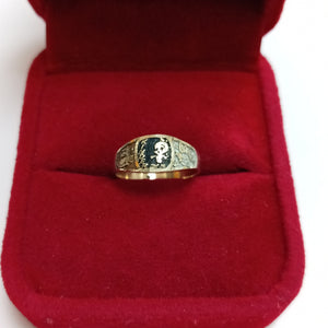 ANILLO DE GRADUACIÓN ORO,ORO MUY BAJO 8 K 0,90 GRMS (SEMINUEVO)
