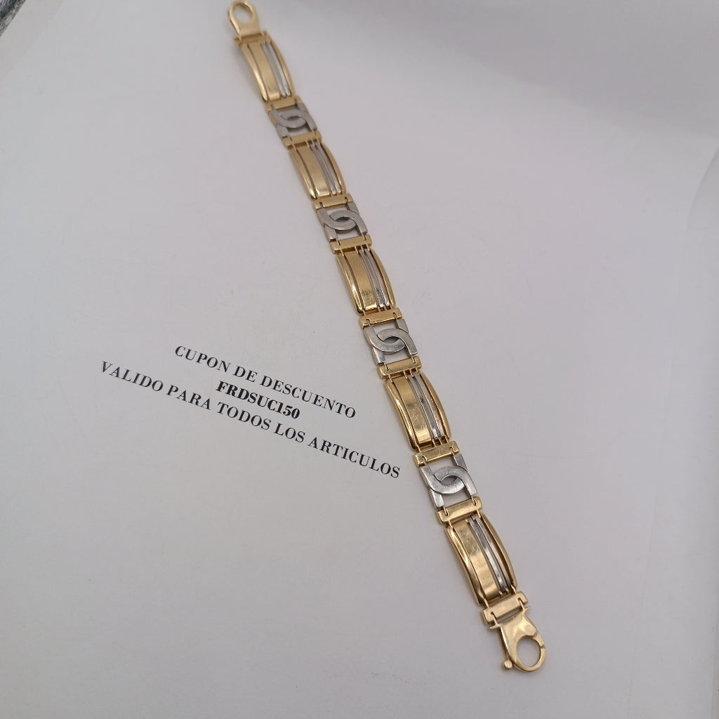 PULSERA RIGIDA ORO,ORO BLANCO 14 K 22,30 GRMS (SEMINUEVO)